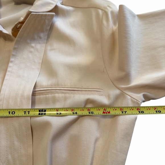 ZARA TRF Collection Tencel Utility Jumpsuit – Size S – Beige Belted One-Piece - Picture 8 of 16